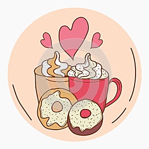 I love coffee and donuts