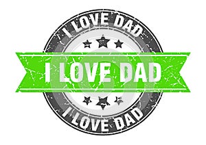 i love dad stamp