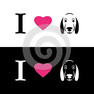 I love dogs symbolic message