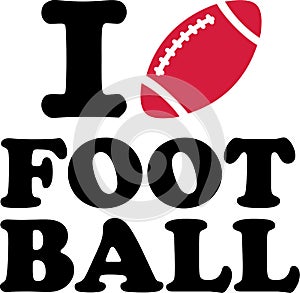 I love Football with ball