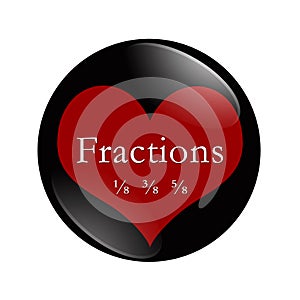 I Love Fractions button