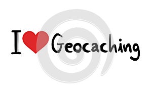 I love geocaching symbol