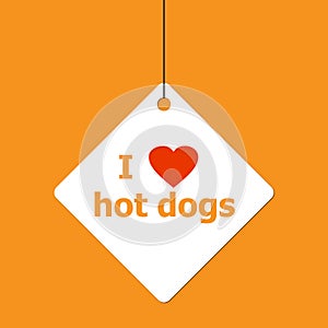 I love hot dogs on orange
