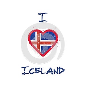 I love Iceland t-shirt design.