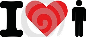 I love man icon