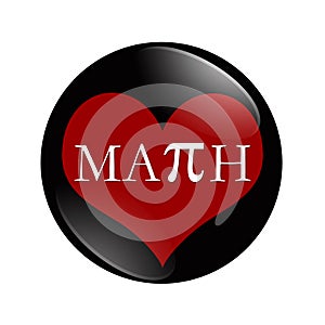 I Love Math button
