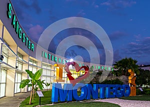 I love Montego Bay/ I heart Montego Bay sign at the Sangster International Airport photo