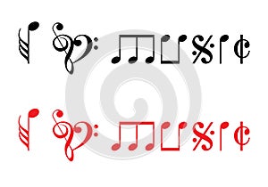 I love music, vector