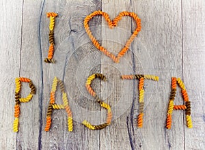 I-love-pasta sign