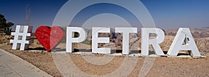 I love Petra Sign in Jordan