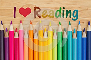 I love reading message with pencil crayons