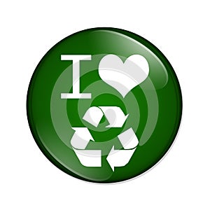 I love recycling button