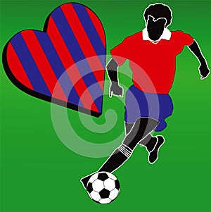 I love the Red and Blue football club
