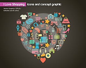 I Love Shopping (icon and concept)