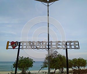 I love Timor-Leste sign photo