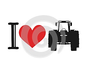 I love tractor symbol