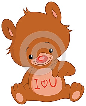 I love U bear