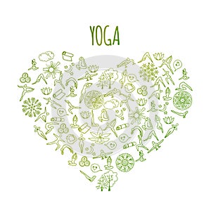 I love yoga concept