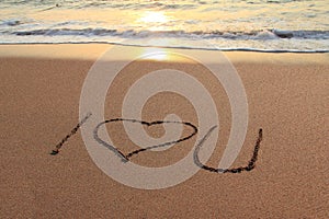 I love you beach