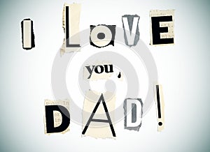 I love you, dad photo