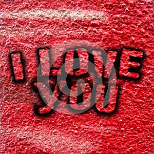 I love you graffiti
