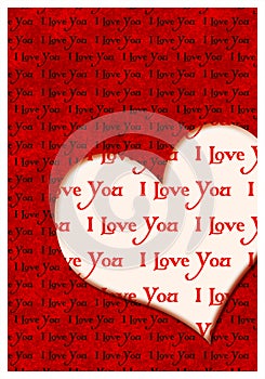 I love you greeting card