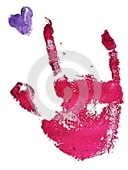 I Love You Handprint in American Sign Language