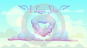 I love you illustration.