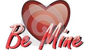 I Love You Message Heart. Vector Image