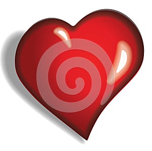 I Love You Message Heart. Vector Image