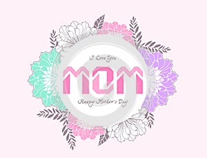 `i love you mom`, mothers day graphics