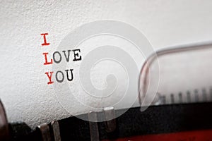 I love you phrase