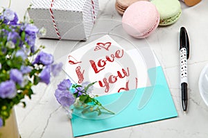 I Love You Postcard