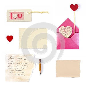 I Love You Scrapbook Elements collection