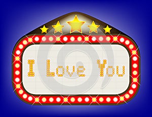 I Love You Theatre Marquee