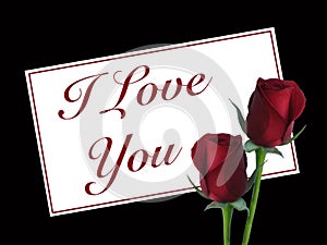 I Love You Valentine's Card photo