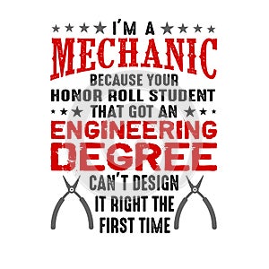 I m a mechanic because your honor. Mechanic quote and saying good for print