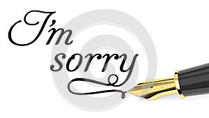 I`m sorry card