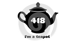418 I'm a teapot error. Vector layout web template