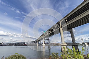 I5 Marquam bridge in dowtown Portland, Oregon photo