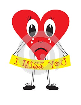 I miss you heart