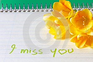 An i miss you message