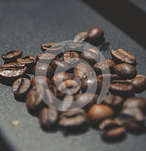Coffee beans, filter coffee photo
