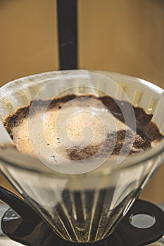 Pour over brewer for coffee photo