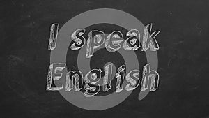 I speak English