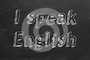 I speak English
