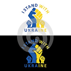 I Stand With Ukraine t shirt design - Ukraine Flag T shirt Design.