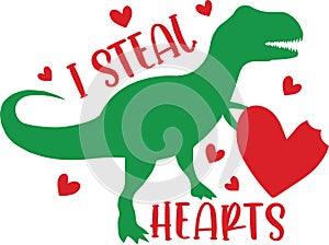 I steal hearts, xoxo yall, valentines day, heart, love, be mine, holiday, vector illustration file