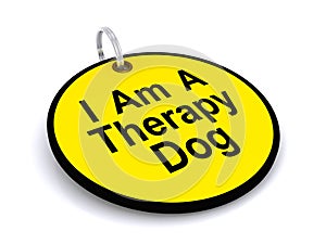 I am a therapy dog tag