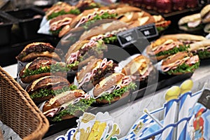 Yummy big sandwich for all meals photo